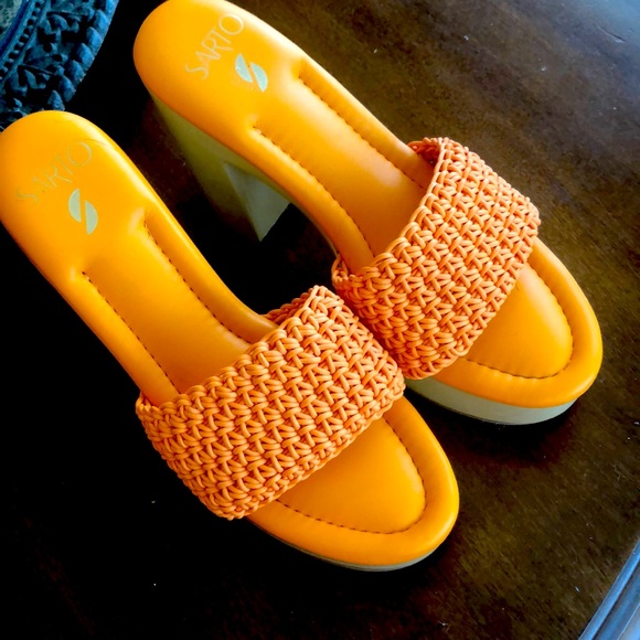 Orang weave Franco sarto weave platform sandal - Picture 3 of 7